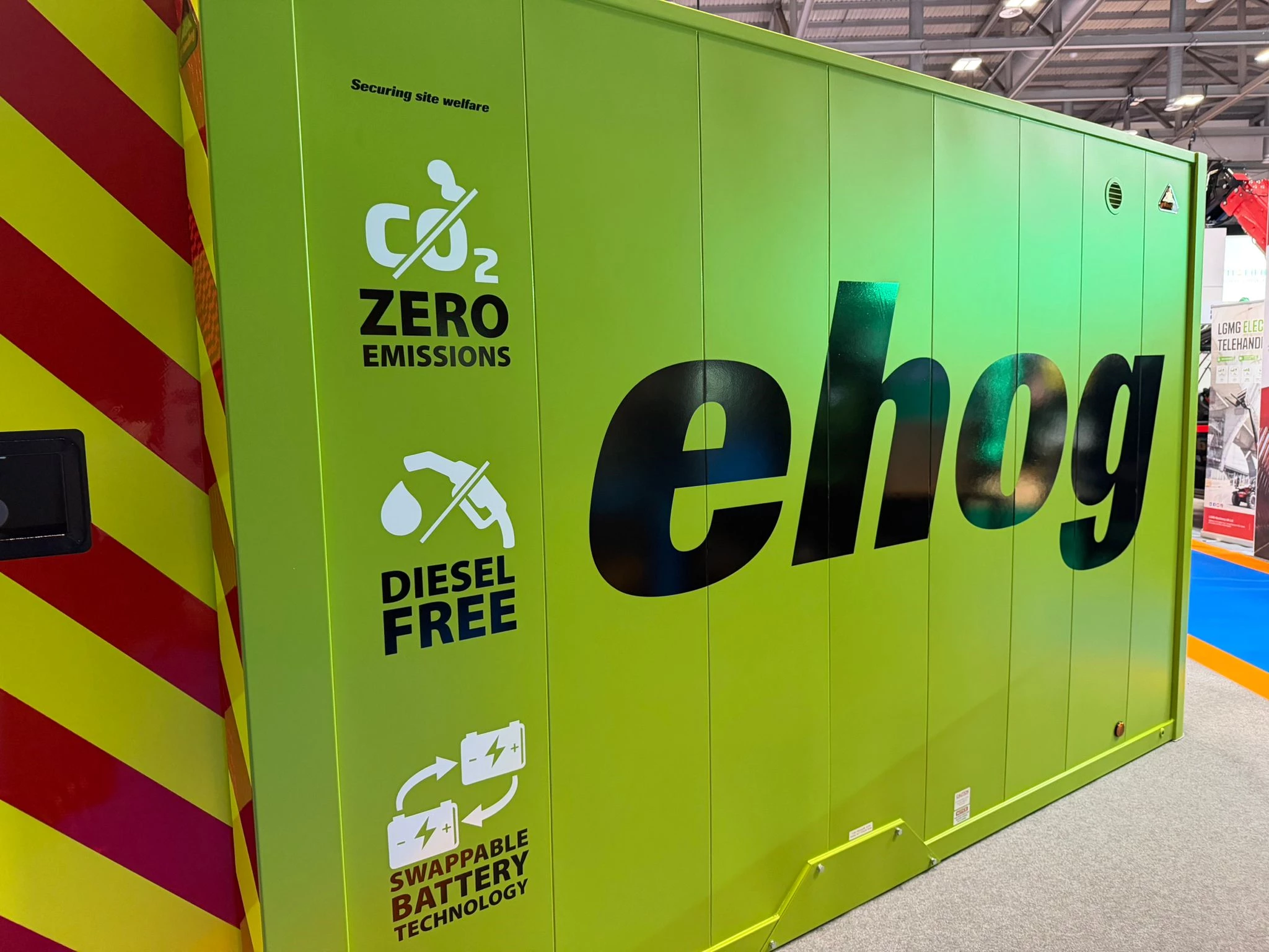 Groundhog launches e360 diesel-free welfare unit at Executive Hire Show