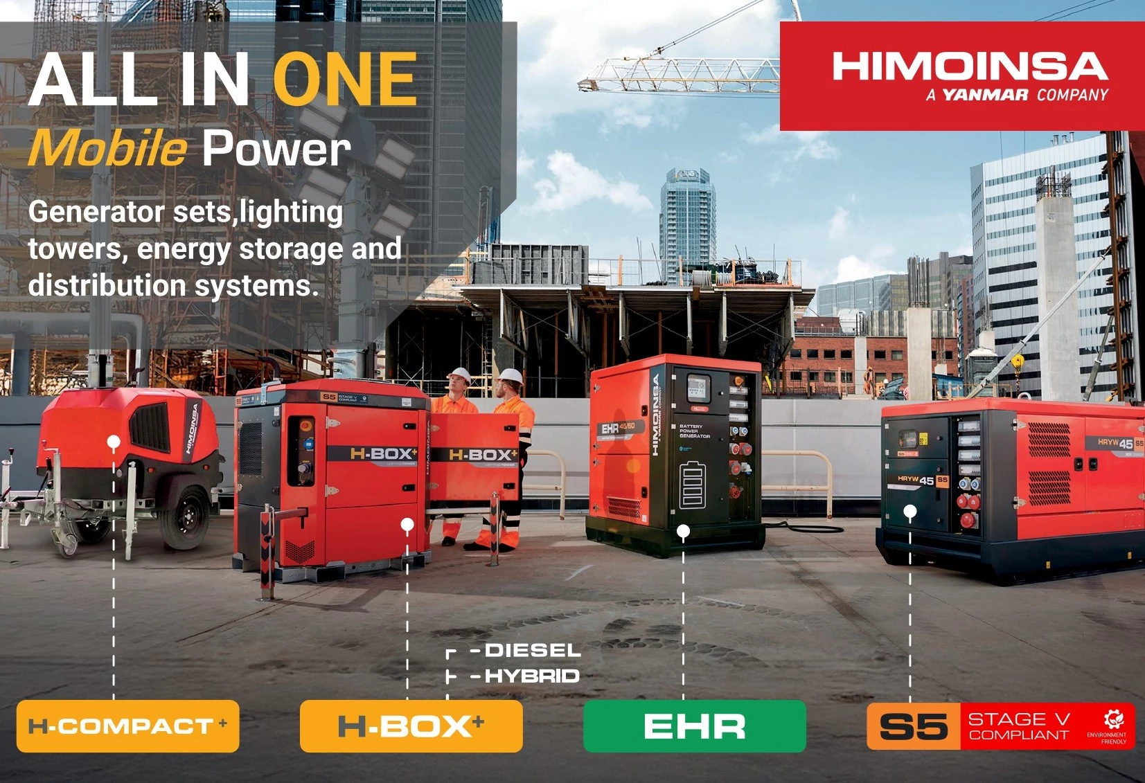 Himoinsa launches the new HCOMPACT+ lighting tower