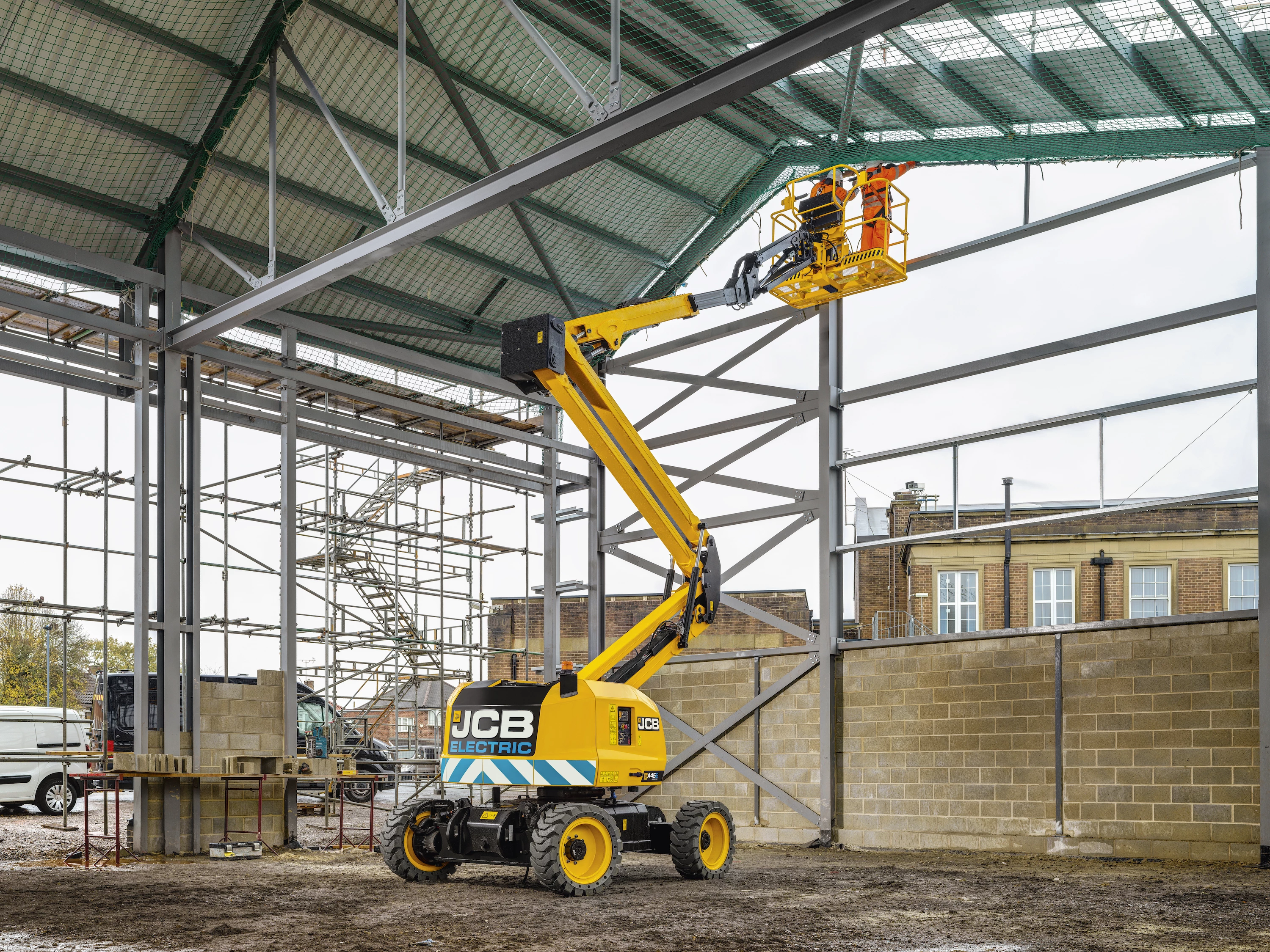 JCB Elevates Excitement at Exec Hire Show 2024 with a Sky-High Boom!